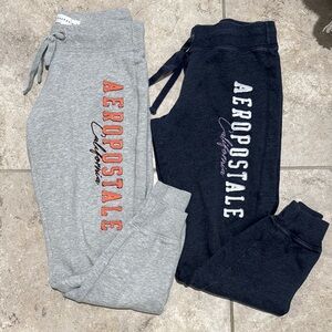Aeropostale Jogger Pants - Gray and Navy